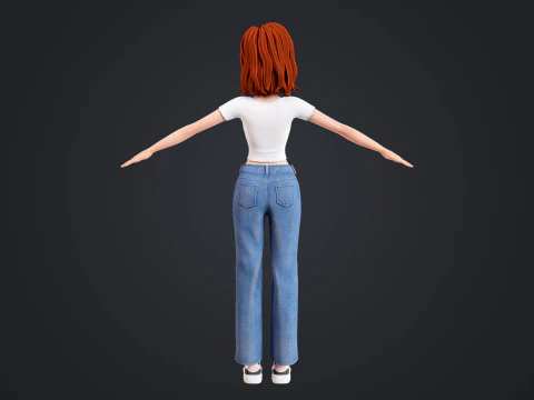 Cartoon Lover 3D Model