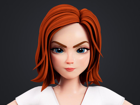 Cartoon Lover Modello 3D