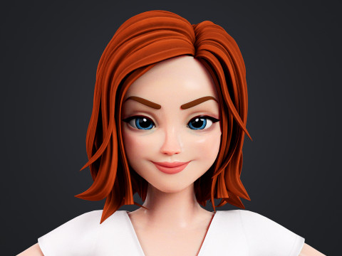 Cartoon Lover Modello 3D