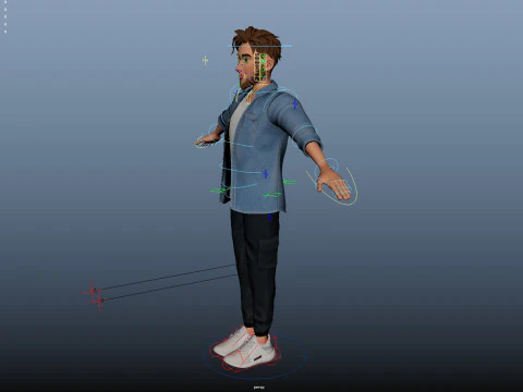 Cartoon Lover 3D Model