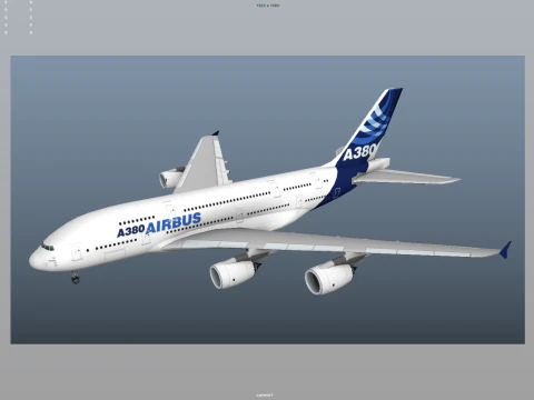 Airbus A380 3D Model
