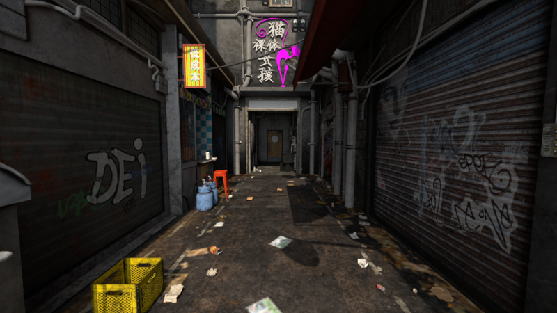 Alleyway 3Dモデル .c4d .max .obj .3ds .fbx .stl .blend 