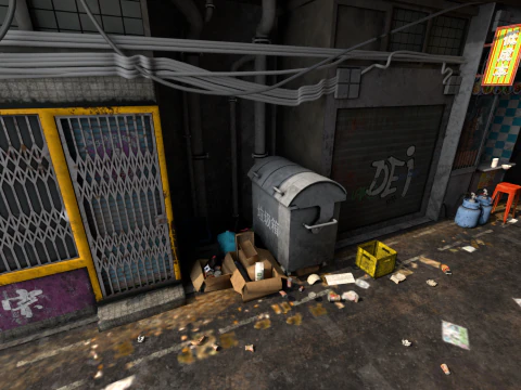 Alleyway 3D Model