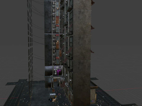 Alleyway 3D Model