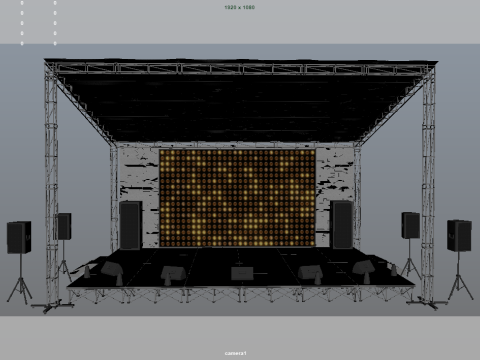 Stage Concert 3Dモデル