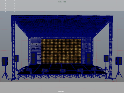 Stage Concert 3Dモデル