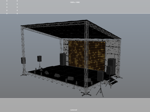 Stage Concert 3Dモデル