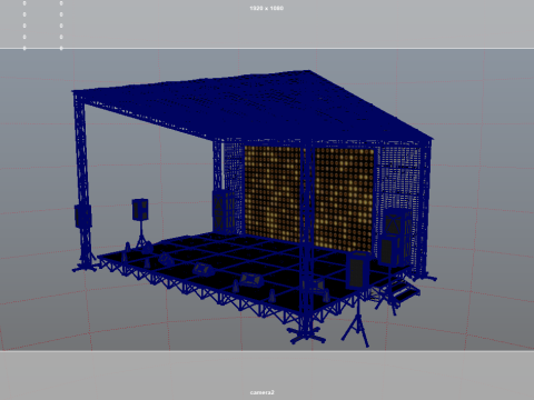 Stage Concert 3Dモデル