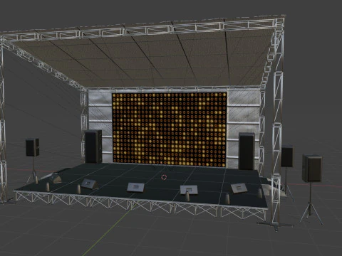 Stage Concert 3D Model