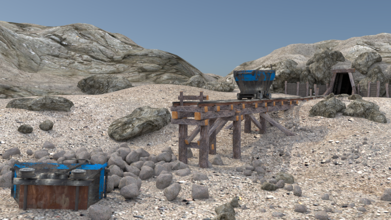 Mine Tunnels 3Dモデル .c4d .max .obj .3ds .fbx .stl .blend 