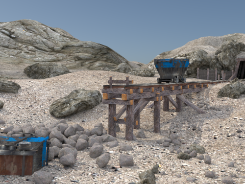 Mine Tunnels 3Dモデル