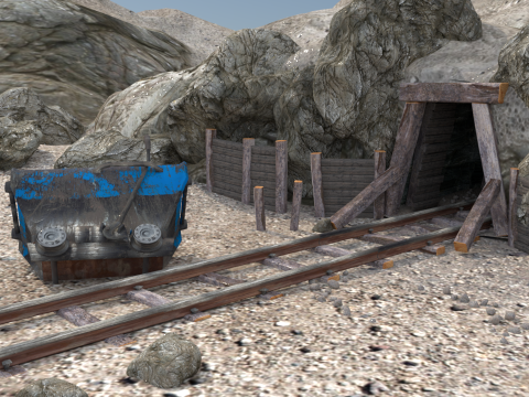 Mine Tunnels 3Dモデル