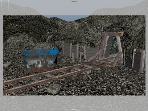 Mine Tunnels 3D Model