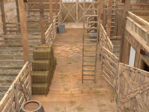 Horse Stable 3D Model
