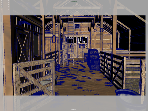 Horse Stable 3D Модель