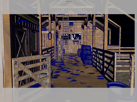 Horse Stable 3D Model