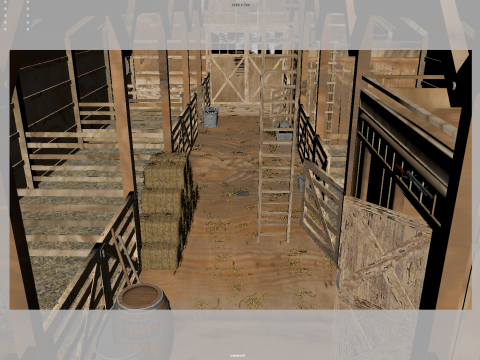 Horse Stable 3D Модель