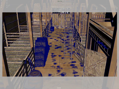 Horse Stable 3D Model