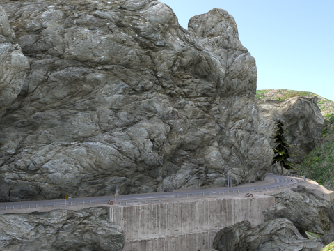 Mountain tunnel 3D 模型