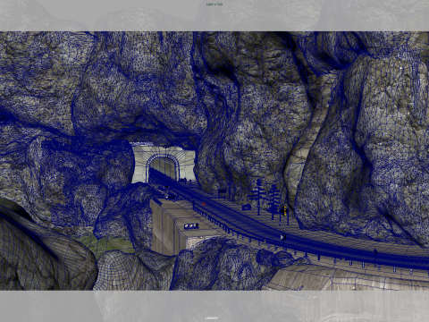 Mountain tunnel 3D 模型
