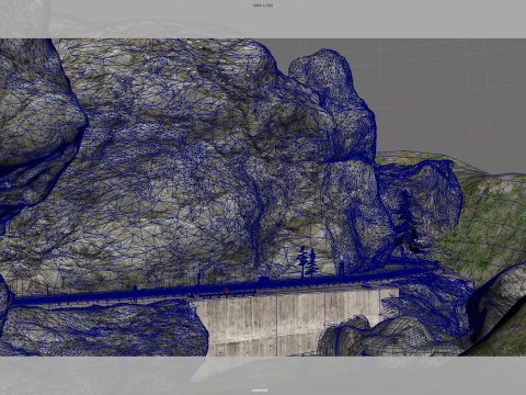 Mountain tunnel 3D 模型