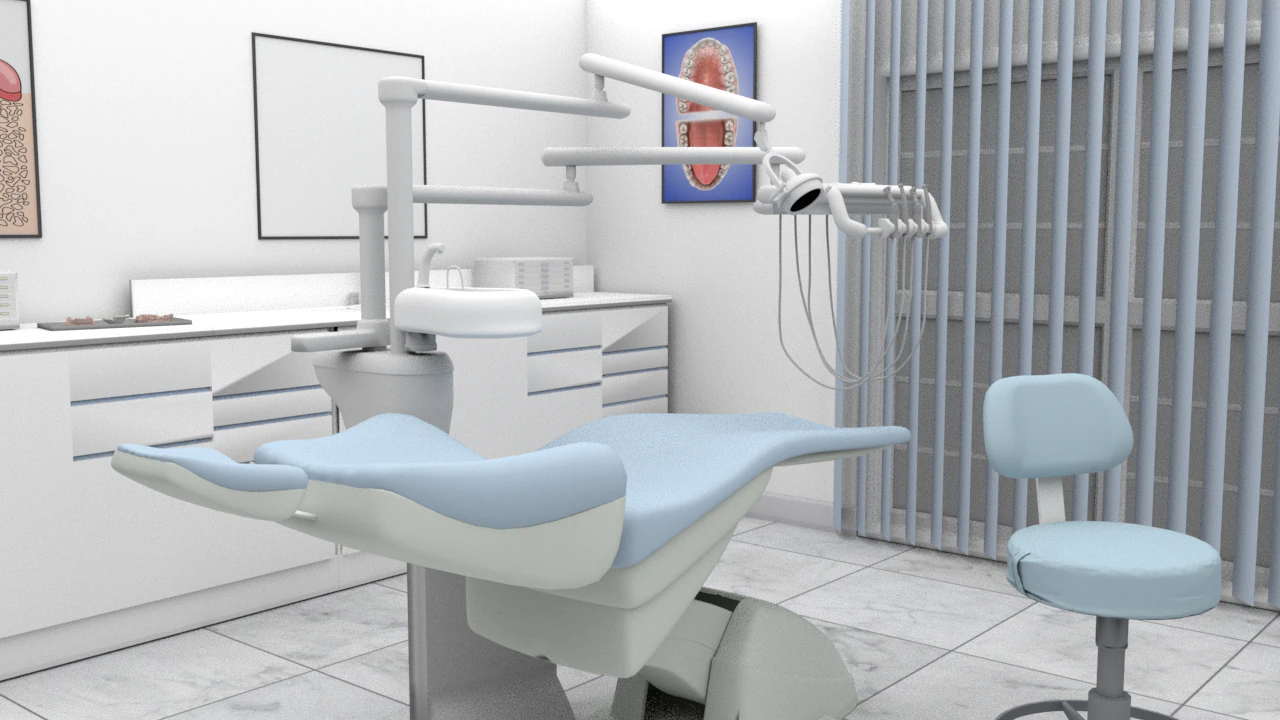 Dental Clinic 3D Model .c4d .max .obj .3ds .fbx .stl .blend 