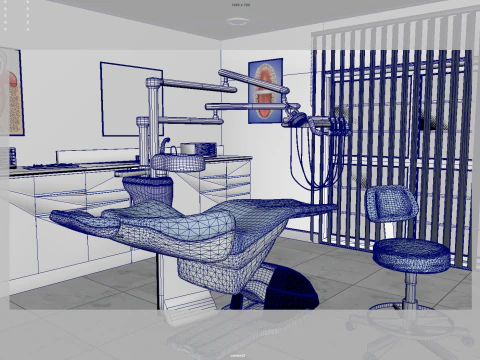 Dental Clinic 3D Model
