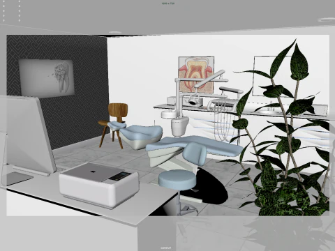 Dental Clinic 3D Model