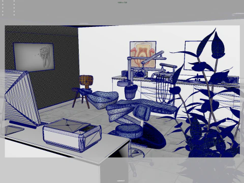 Dental Clinic 3D Model