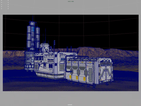Martian base 3D Model