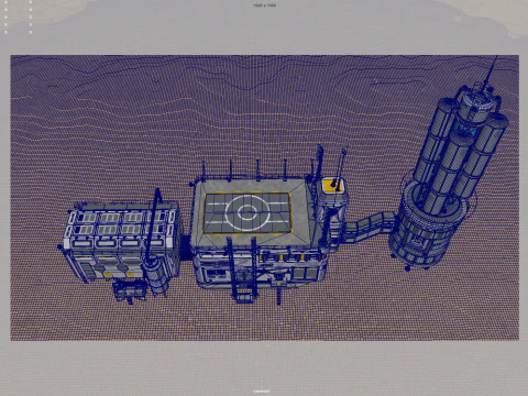 Martian base 3D Model