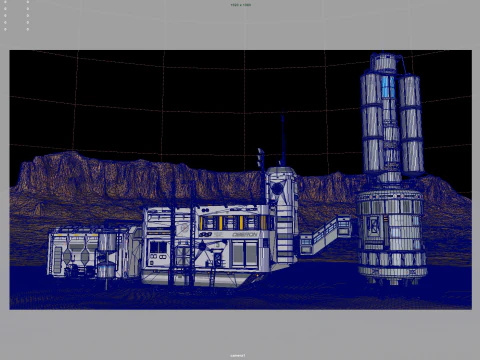 Martian base 3D Model