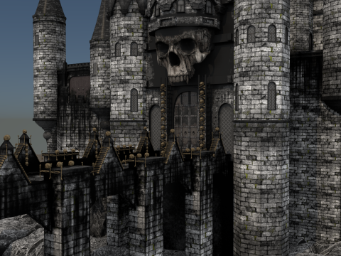 Skeleton Castle Model 3D