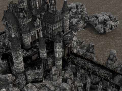 Skeleton Castle 3D मॉडल