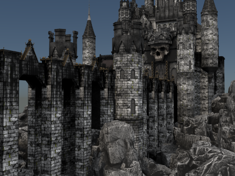 Skeleton Castle 3D मॉडल