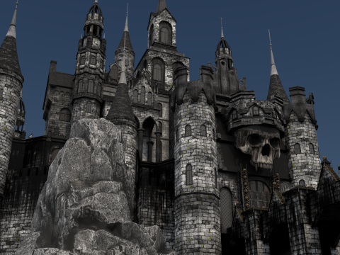 Skeleton Castle 3D मॉडल