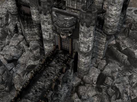 Skeleton Castle 3D मॉडल
