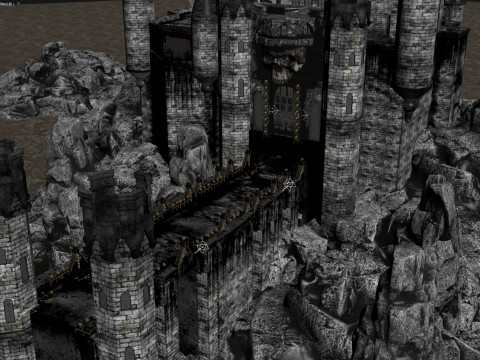 Skeleton Castle 3D मॉडल