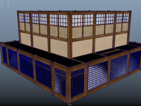 Japanese Martial Arts Training Dojo Modelo 3D