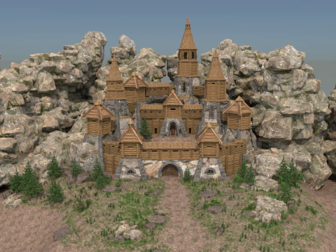 किला 3D मॉडल