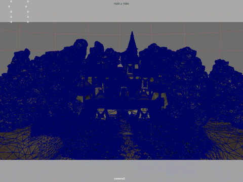 किला 3D मॉडल