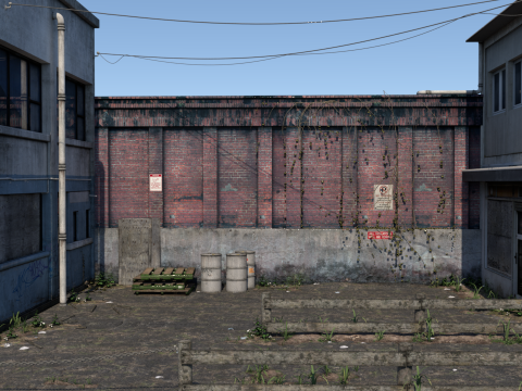 Graffiti Street 3D Model