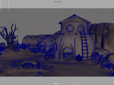 Desert Tribe Hut 3D-Modell