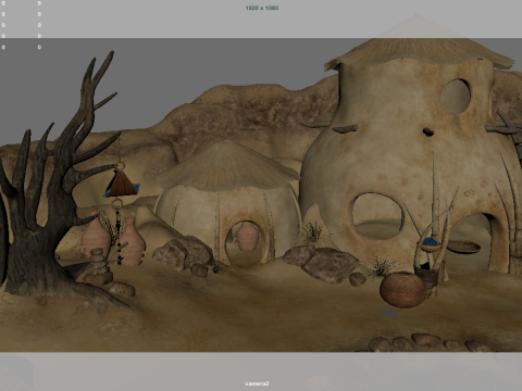 Desert Tribe Hut 3D-Modell
