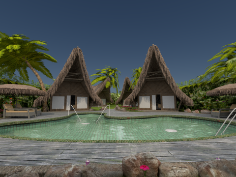 Tropical vacation 3Dモデル