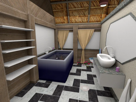 Tropical vacation 3D Model