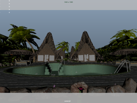 Tropical vacation 3D 모델