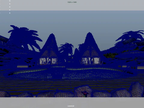 Tropical vacation 3D Model