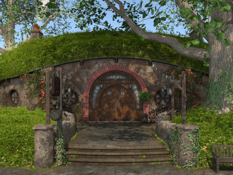 Hobbits house 3Dモデル