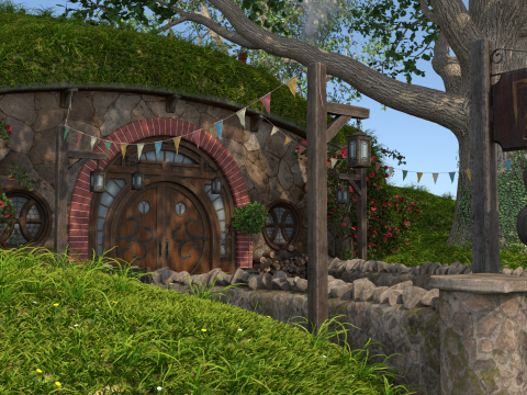 Hobbits house Modello 3D